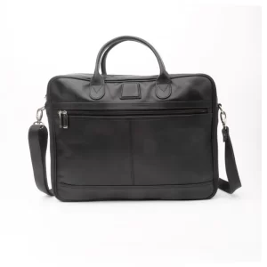 Executive Leather Laptop Bag (Black)