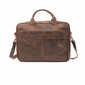 Everyday Companion Leather Laptop Bag (Vintage Dark Brown)
