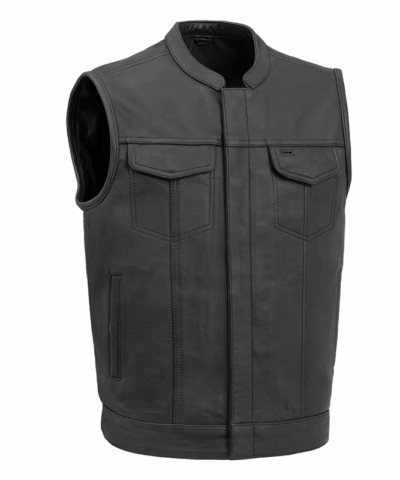 Sharp Shooter Men’s Motorcycle Leather Vest