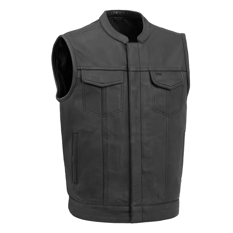 Sharp Shooter Men's Motorcycle Leather Vest